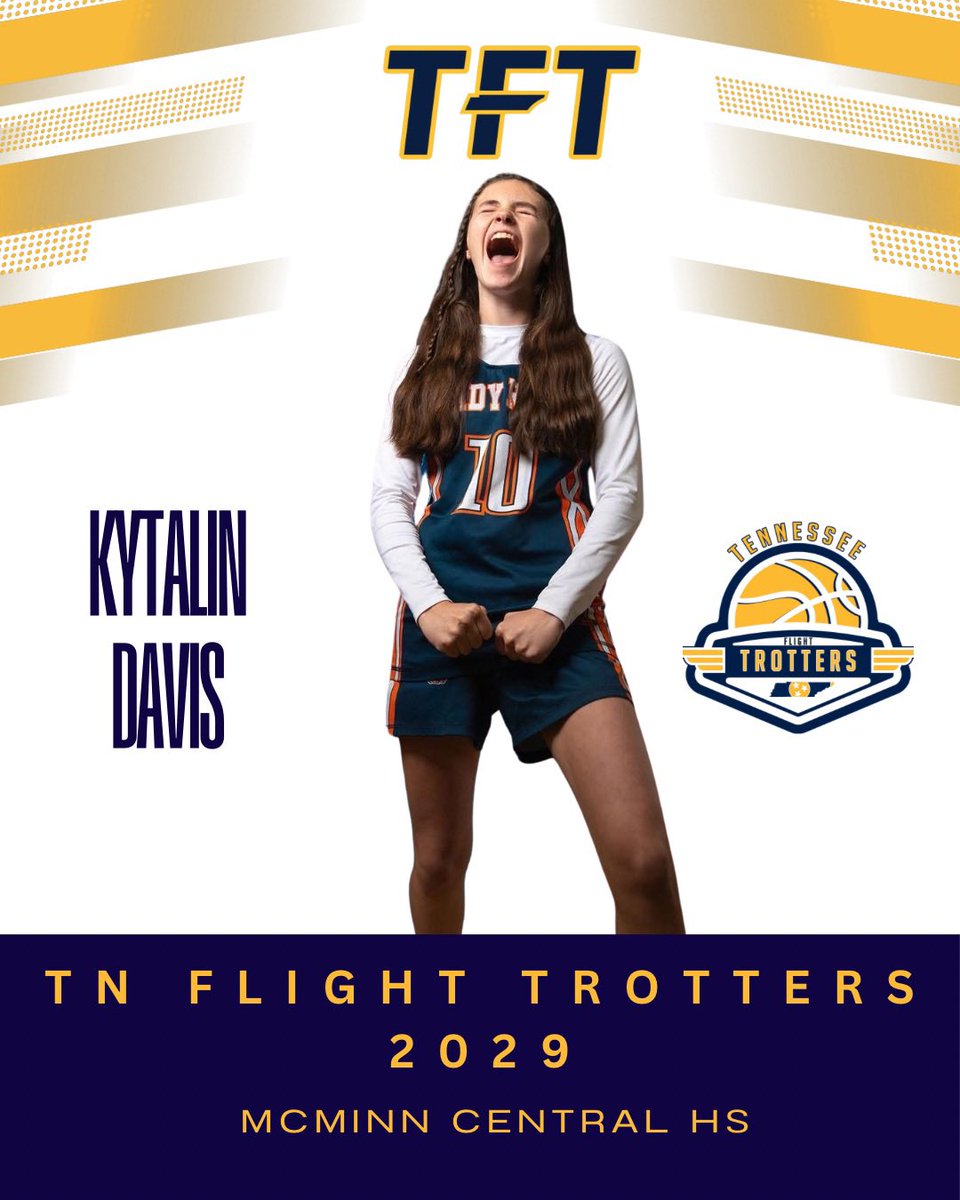 Another great addition to our <a href="/LadyTrotters/">TN Flight Trotters</a> 2029 class. PG <a href="/Kytalin_Davis/">Kytalin</a> from <a href="/central_mcminn/">McMinn Central Basketball</a> can play. Fast, shifty, w/ great court vision &amp; awareness. She’s smooth with it. Does a great job of scoring when needed but you could make a highlight off her assists alone!!