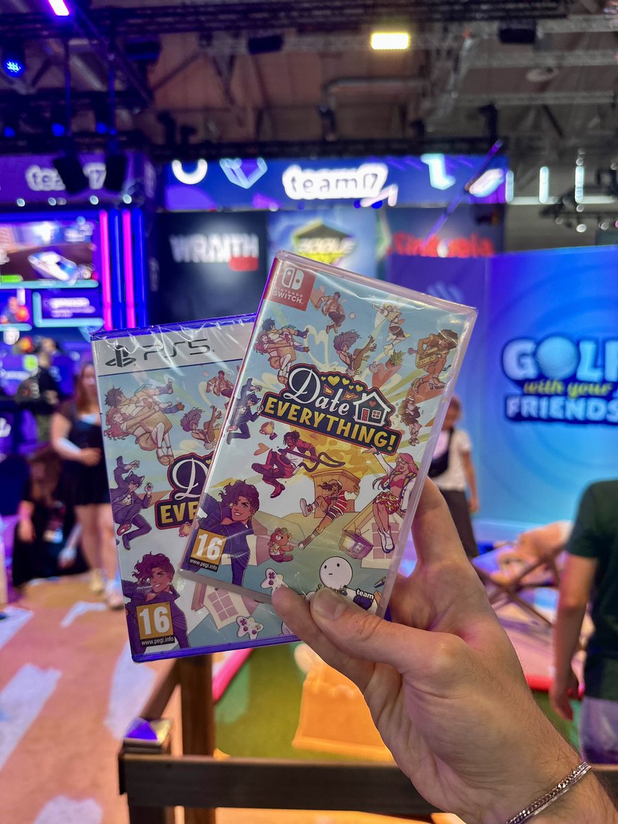 KEEP PHYSICAL MEDIA ALIVE!!  For real though, it is wild to me that TODAY, we’re officially in stores. Pick up your (physical) copies of Date Everything! on Switch and PS5 now. Thanks for all of your continued support!! ❤️‍🔥 Luv ya!!