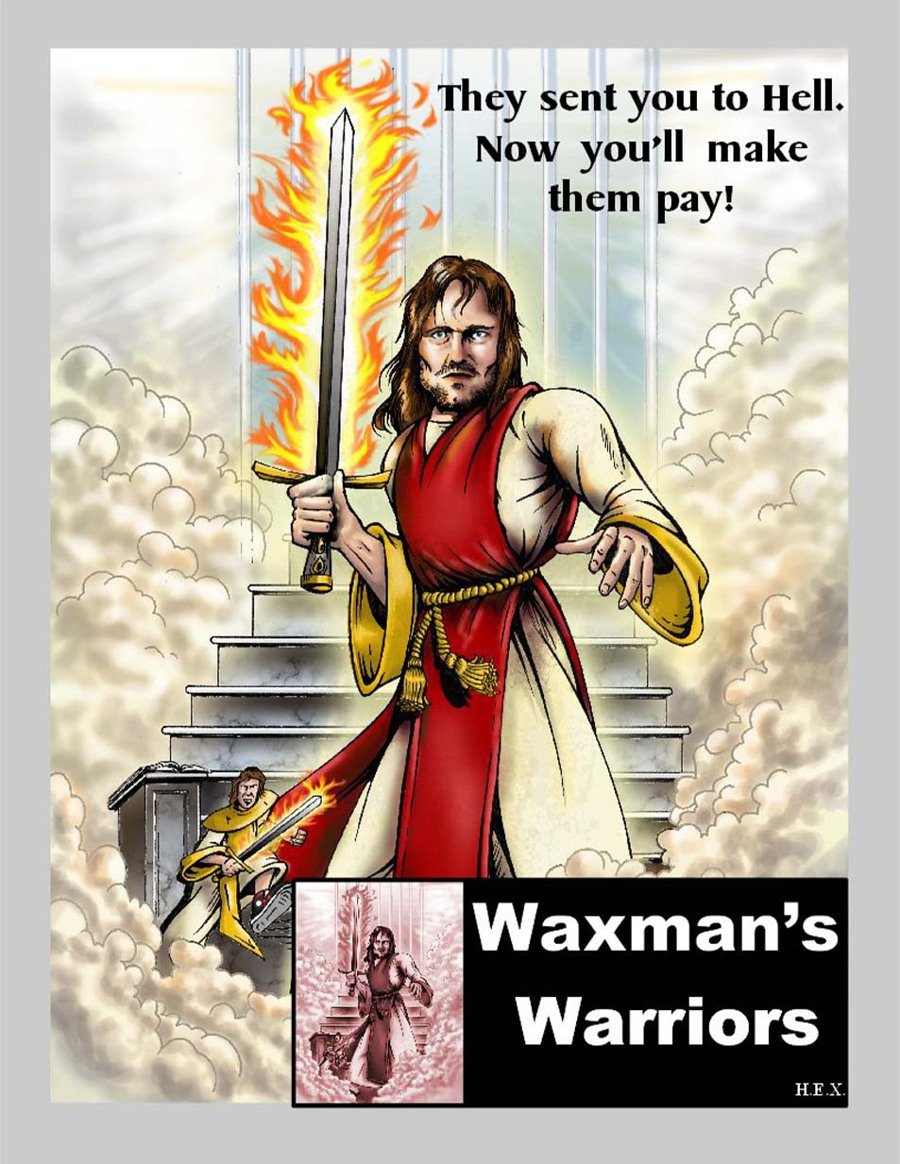 Kingyak's tweet photo. Pick a fight with God! Link in comments. #TTRPG #RPG #JackChick #Adventure #Indiegames https://t.co/H5hYcYEGQa