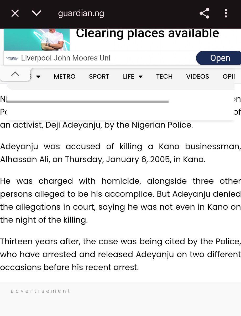 The news about Deji was indeed true; I checked it out.