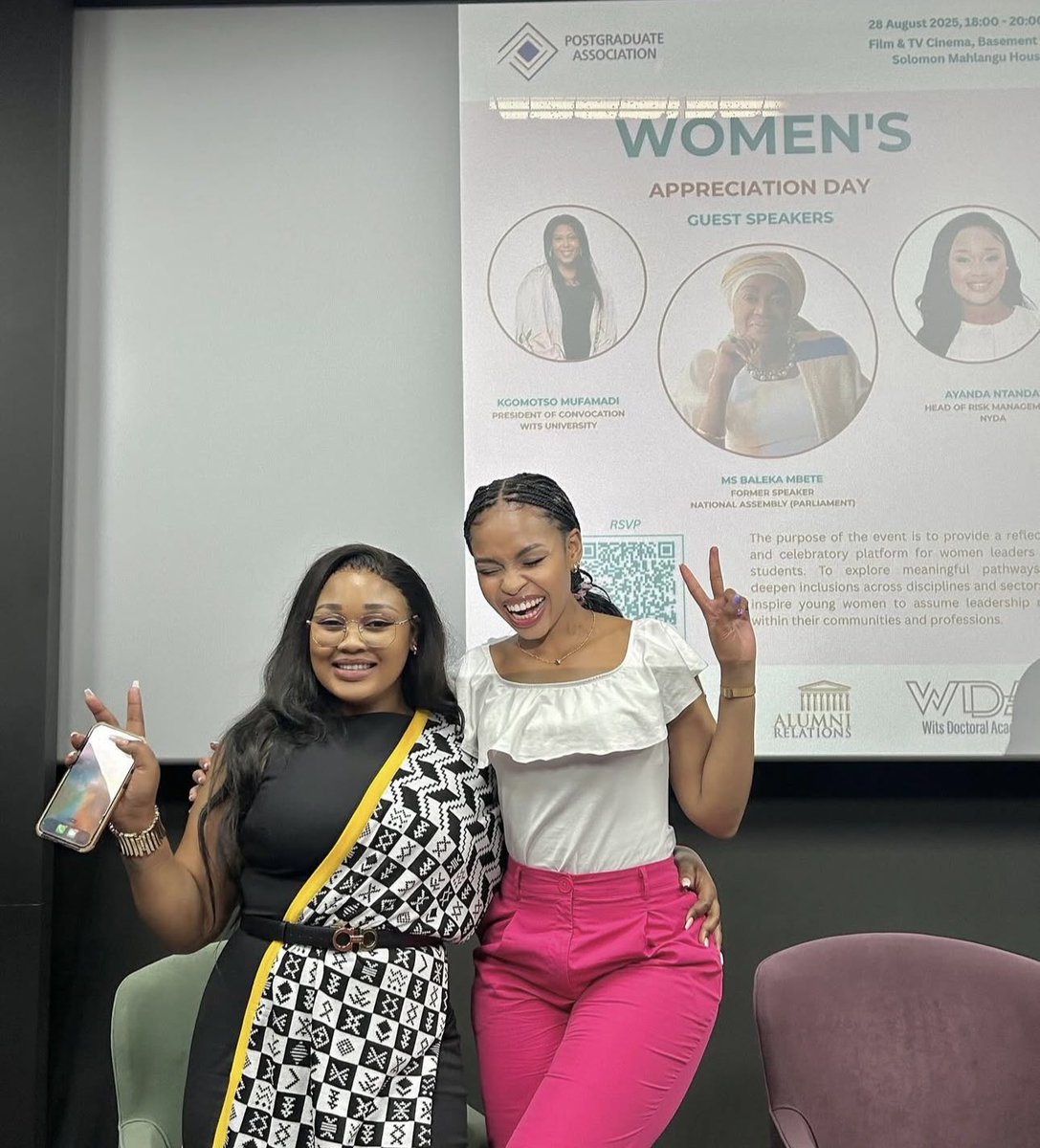Dr_Ntanda's tweet photo. Today was so inspirational , shared the stage with Mam Baleka Mbete Former Deputy President of the Republic of South Africa🇿🇦, met incredible young people, discussed pathways for Women to thrive across all disciplines and sectors.. 

We the Youth . https://t.co/My390kVvxR