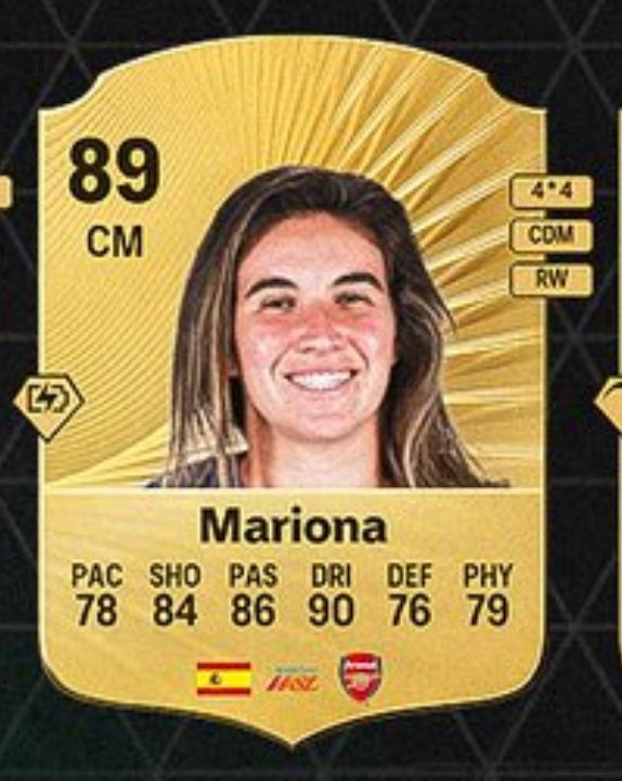 FCWSLUPDATES's tweet photo. FIRST WSL FC 26 RATINGS ARE IN

RUSSO: 89 (+4)
MARIONA 89 (+5)
SHAW: 89 (+3)
Reiten: 88 (-1) 

#WSL #arsenalwomen #AWFC #FC26 #mancity #arsenal #Chelsea #EASportsFC https://t.co/kdUhQY9WxV