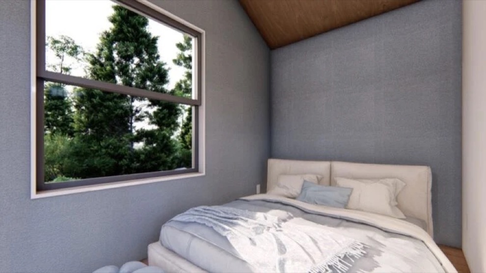 This 360 sq. ft. design includes two main-level bedrooms and a loft, accommodating up to 7 people. Perfect for those seeking a spacious yet tiny living solution. Learn more about this unique design today! tinyhousetalk.com/cabana-on-whee…