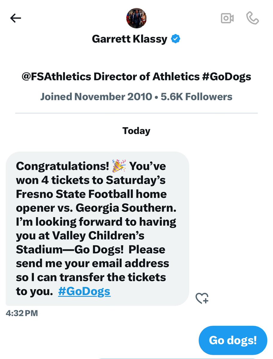 Great day to be a bulldog <a href="/KlassyDogs/">Garrett Klassy</a>