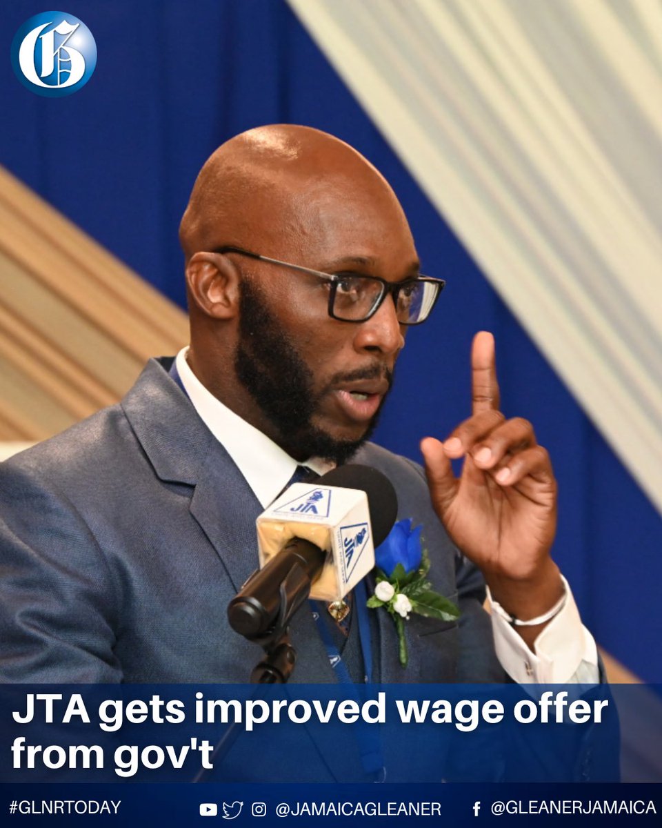 The Government has improved its offer to the Jamaica Teachers’ Association for the first year, putting a two per cent increase on the table.

Read more: jamaica-gleaner.com/article/news/2… #GLNRToday