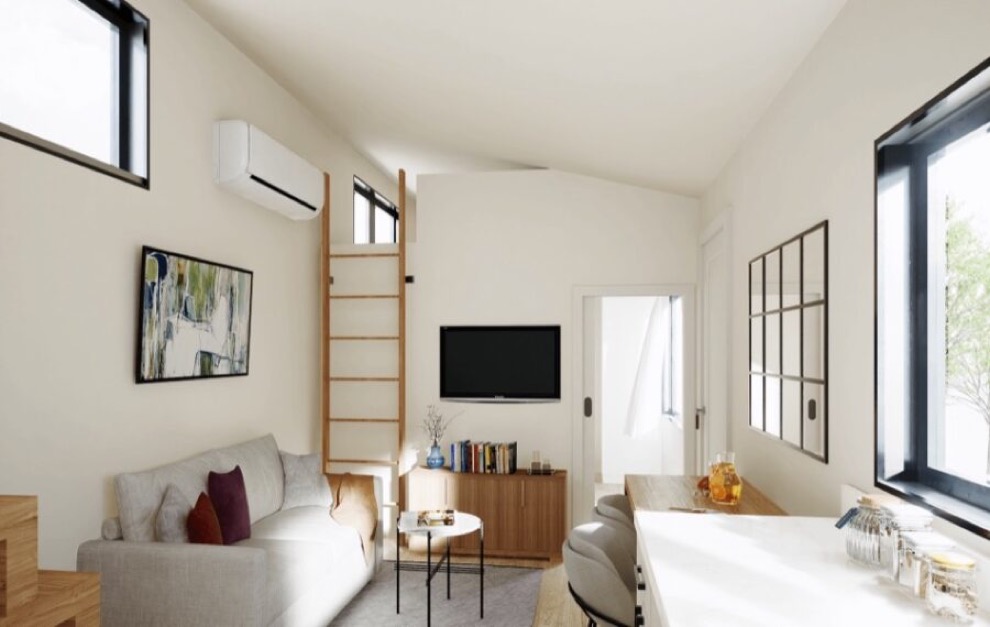 Discover the magic of The Trove Tiny House Plans—fit 3 bedrooms in just 32 feet! 📷 With dual lofts and a versatile main-floor room, this tiny home sleeps 6. Is this minimalist marvel your dream home? Explore more: tinyhousetalk.com/trove-tiny-hou…