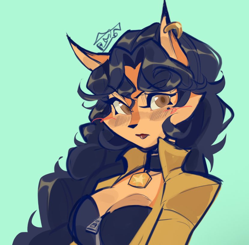 Carmelita Doodle 
I tried to draw this fast I think it took about 2 hours though💔