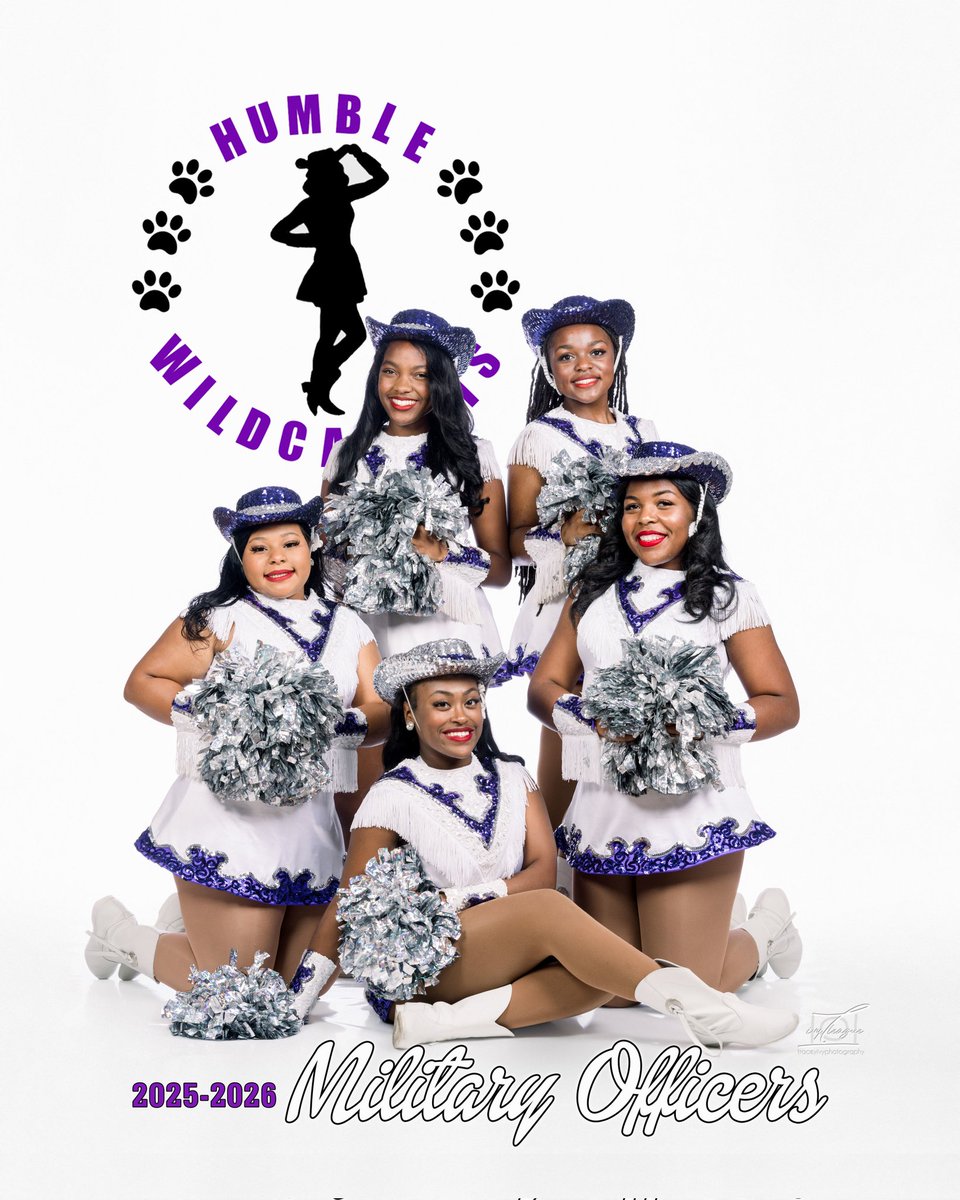 Introducing our Military Officers for the 25-26 Season: <a href="/HumbleISD_HHS/">Humble High School</a>
Madison-Colonel
Ryleigh- Lieutenant Colonel 
Jayda- Senior Lieutenant 
Ariyanah B.-Junior Lieutenant 
Autumn-Sophomore Lieutenant 
 #humbledance #Wildcatdets #footballseason
 📷  @traceyivyphotography