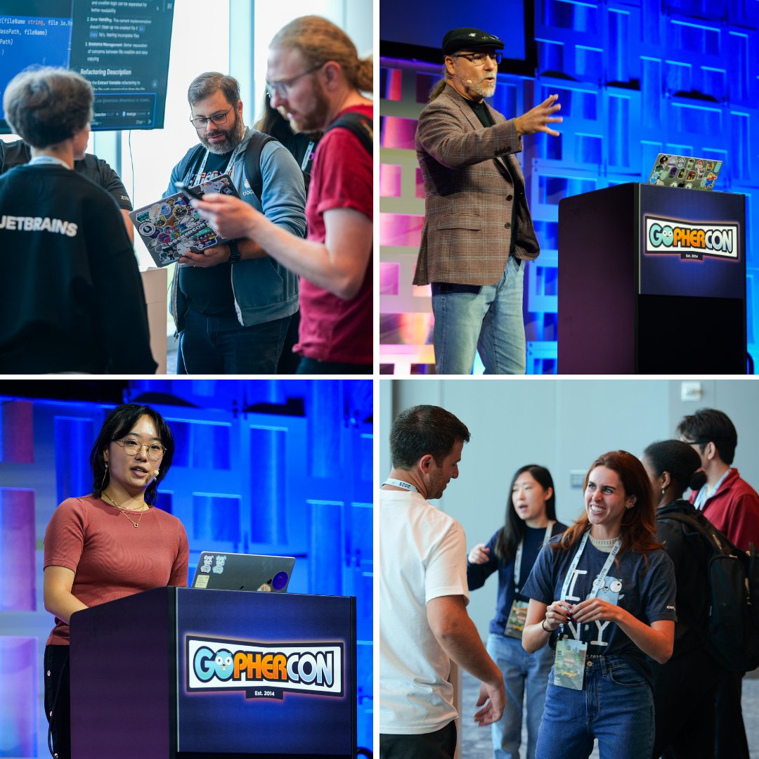 GopherCon's tweet image. That’s a wrap on the final day at #GopherCon 2025! 💙
From groundbreaking talks to unforgettable connections, this week has been a celebration of everything that makes the Go community thrive.

#GophersUnite #golang