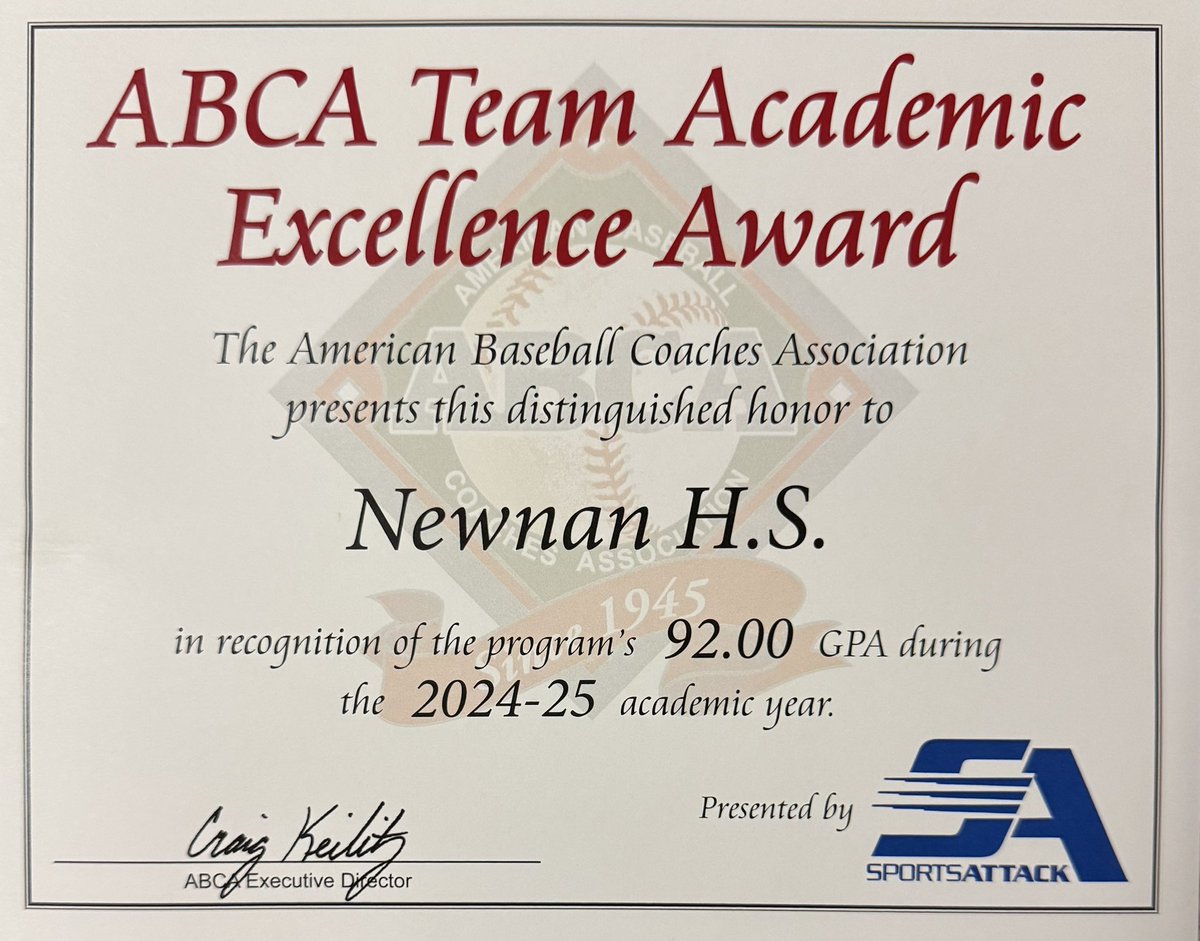 Our guys brought home a state championship last year, all while doing their job in the classroom also <a href="/NewnanSTRENGTH/">Coach Dano Burdette</a> <a href="/NewnanATMed/">Newnan Athletic Training</a> <a href="/NewnanAthletics/">Newnan Athletics</a> <a href="/CowetaSchools/">Coweta Schools</a> 
#WinningonandofftheField