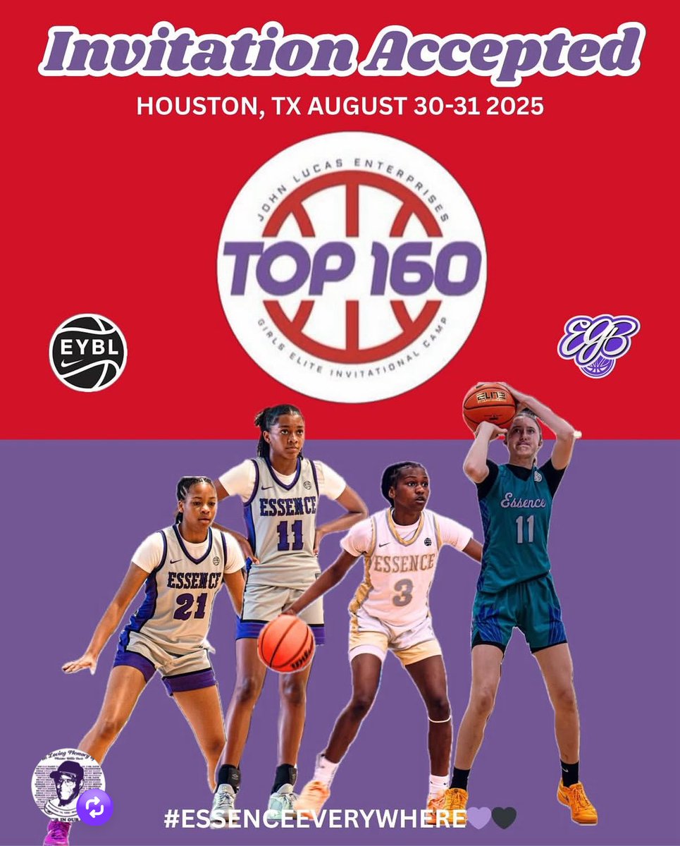 Super excited for this weekend! Thank you for the opportunity <a href="/EssenceGirlsBB/">Essence Girls Basketball</a> 💜🖤