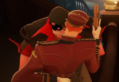 Kinda look like he's kissing his cheek here