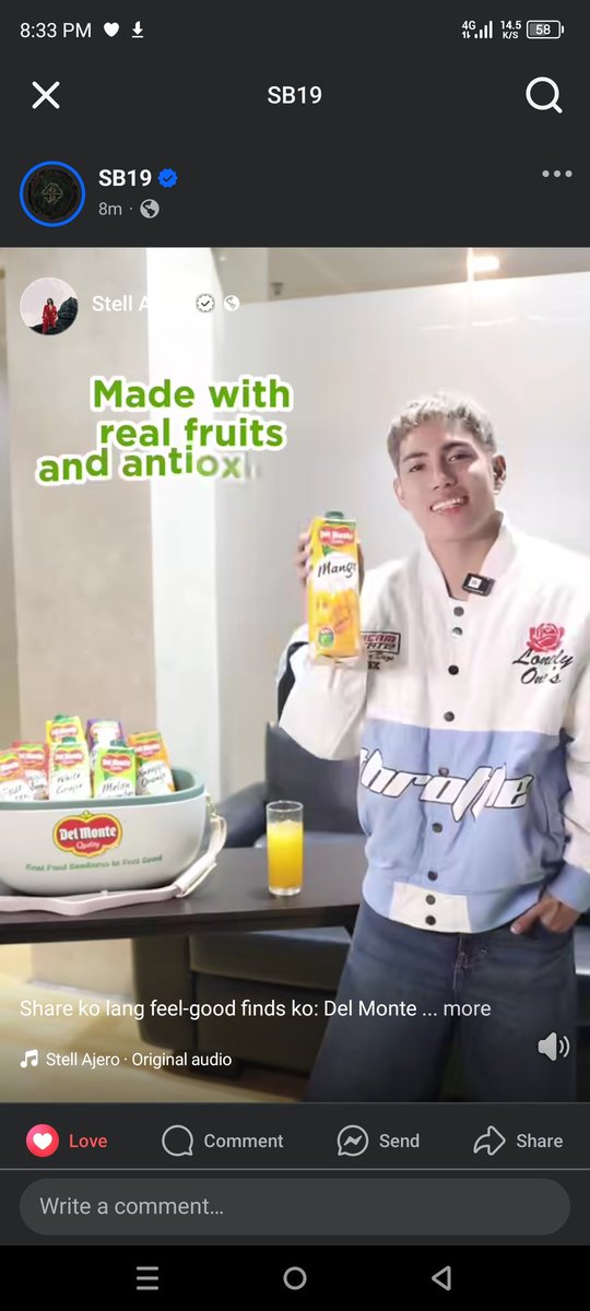 Cherry_Flor8's tweet photo. Good am Stell. 
@DelMontePH
@stellajero_
#SB19_STELL
#RealFruitsRealGood
#RealFruitGoodness
#DelMonteJuices https://t.co/5uGlEibDqx