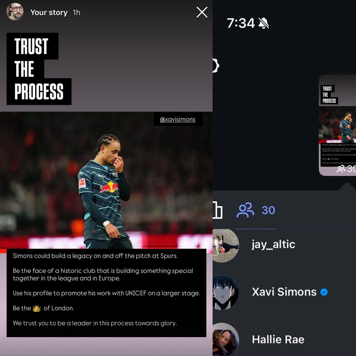 I’ve either just persuaded Simons to join Spurs or, at a minimum, we can sign his social media admin as a CB.