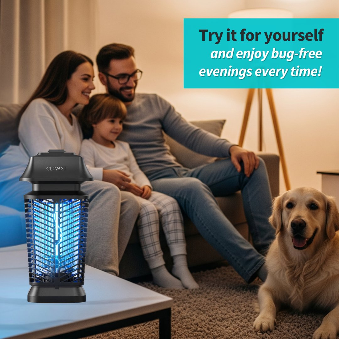 Looking for the best way to keep bugs away at night without sprays? Clevast’s bug zapper is a safe, effective solution for your whole family — even kids and pets. ✨ 

👉 Learn more here: clevast.com/blogs/tips 

#Clevast #mosquito #mosquitocontrol #bugrepellant #homeliving