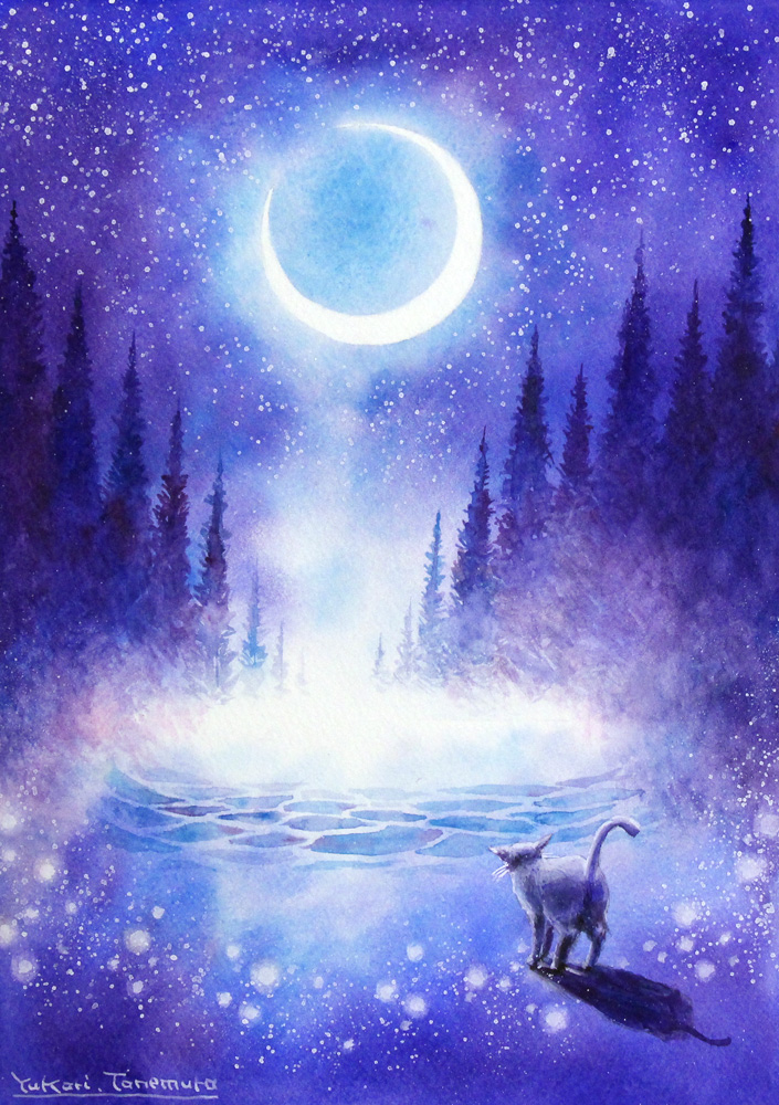 まめたろう☆さま専用（原画）虹色の世界 3【水彩画】ほか　6点おまとめ まめたろう☆さま専用（原画）虹色の世界 3【水彩画】ほか 6点お