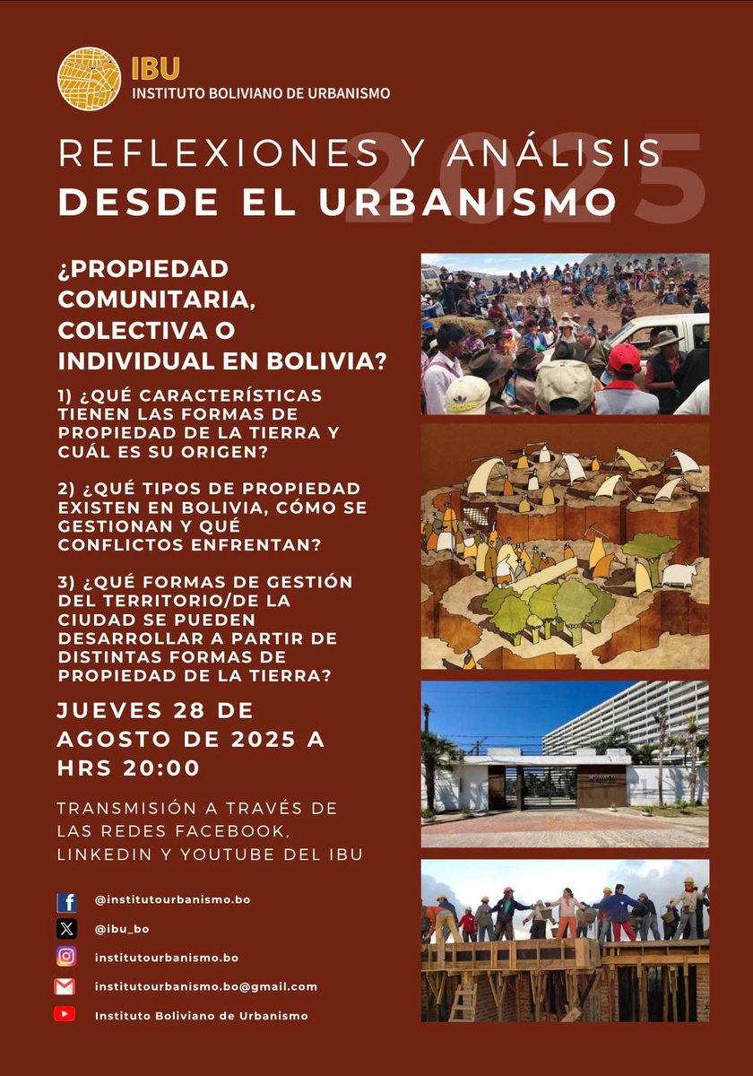 Instituto Boliviano de Urbanismo tweet media