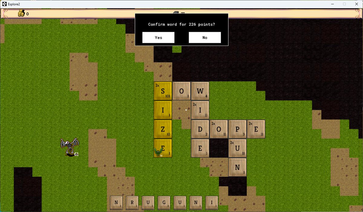 Small UX update and added a nice texture to the tiles - as well as a little top bar that will track score, relics, etc

Join the Word Wars journey: discord.gg/ABaRME69