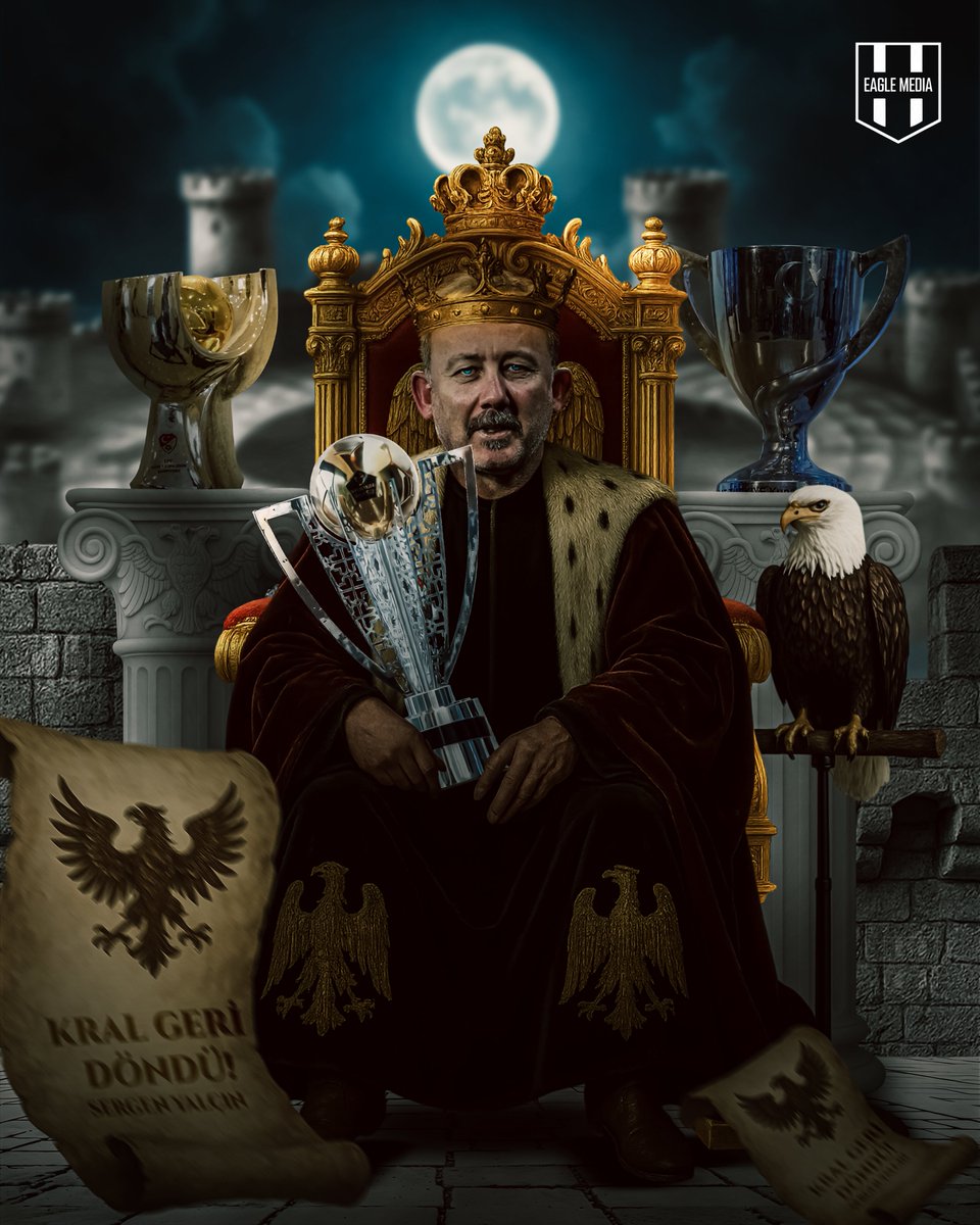 Eaglemedia__'s tweet photo. Kral Yeniden Yuvasında! 🦅

Beşiktaş'ta 2. Sergen Yalçın Dönemi Başlıyor⌛ https://t.co/0G16pp1ugi