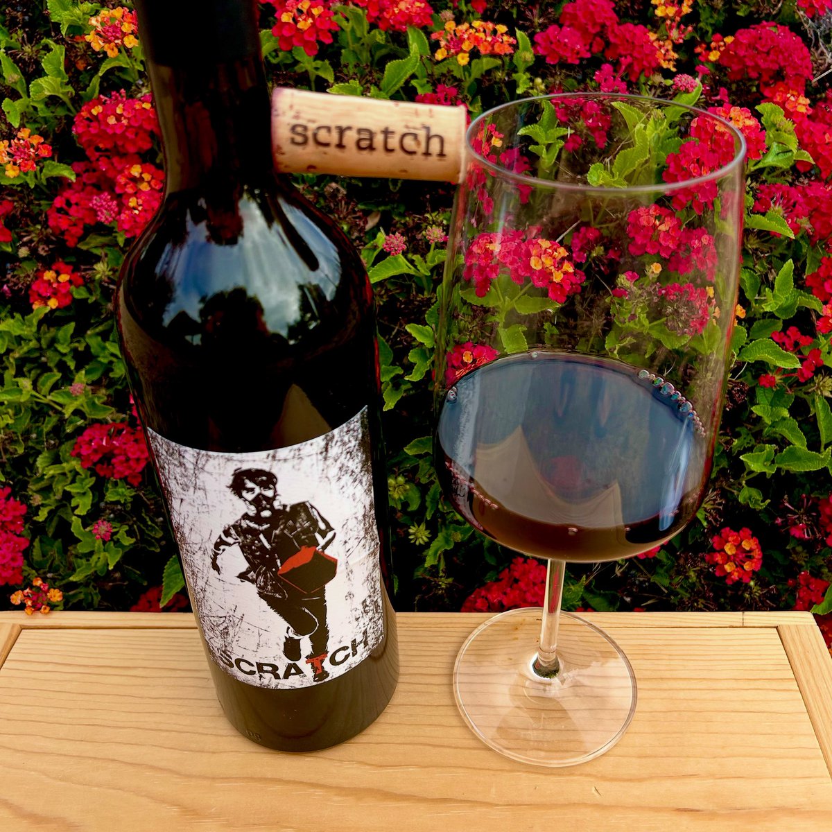 #InternationalCabernetDay and I’m going with this 2014 <a href="/scratchwines/">Scratch Wines</a> Cabernet Sauvignon. This is a real beauty with aromas of blackberry, toasted wood and blueberry with tastes of black cherry, mushroom and mocha. Label art courtesy of <a href="/eddiecolla/">Eddie Colla</a> Cheers.