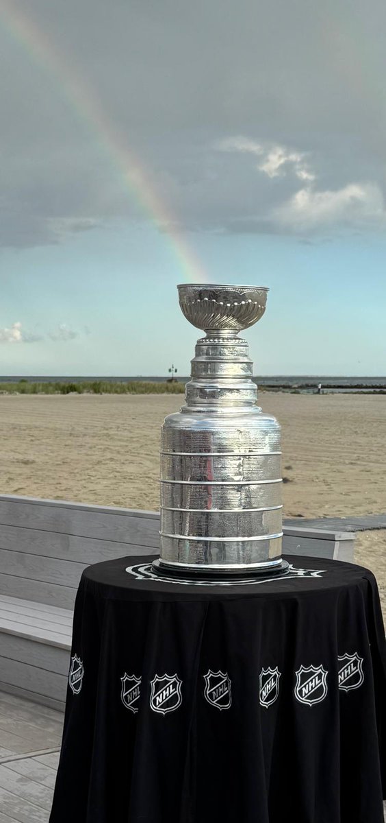 Usually, at the end of the Rainbow is a pot of gold....but I think this is much better: The #stanleycup <a href="/HockeyHallFame/">Hockey Hall of Fame</a> <a href="/FlaPanthers/">Florida Panthers</a> <a href="/NHL/">NHL</a>
