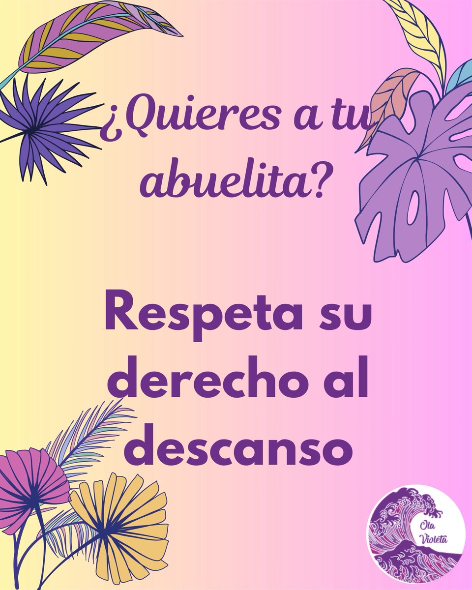 Hoy, que es #diadelabuelo y la abuela, recordemos: cuidar a l@s niet@s también es trabajo no remunerado. Confundir el cariño con la sobrecarga es parte del problema. 

Descansar también es un derecho 💜