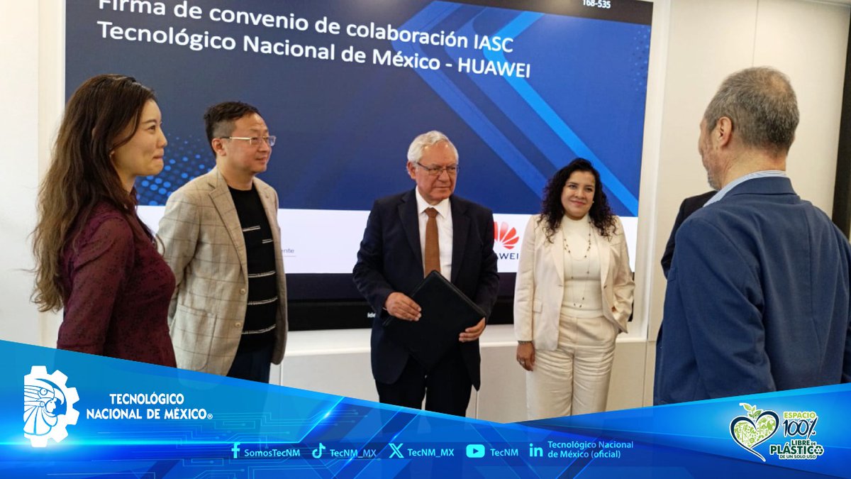#ElTecNMInforma
El Tecnológico Nacional de México se suma a la red HUAWEI ICT Academy: iniciativa internacional de desarrollo de talentos con habilidades prácticas para la industria en Tecnologías de la Información y Comunicación (TIC´s).