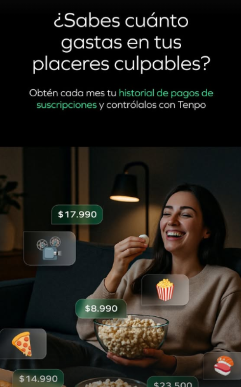 Ya caché cuánto gasto en mis cosas favoritas y con Tenpo lo tengo todo controlado y me esoy ordenando recien jajaja