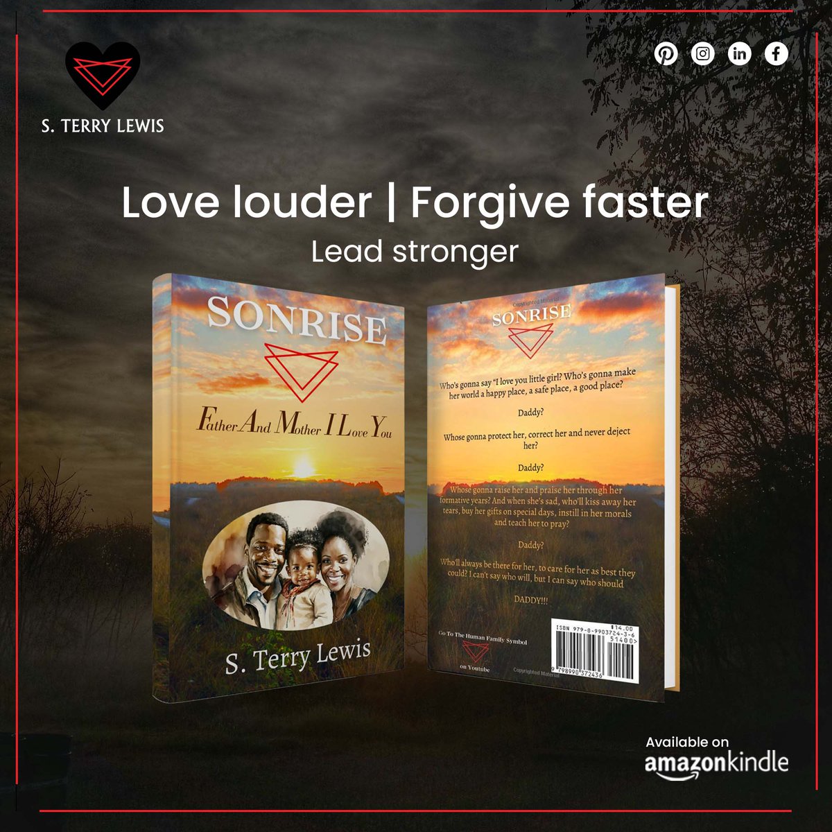 STerryLewi's tweet photo. When families heal, generations rise.

Through love, forgiveness, and faith.
 Think family, be blessed. That’s the heart of SONRISE.

Available now on Amazon: 
https://t.co/Xqzx3vNfvu

#SONRISE  #WritingCommunity #Books #Poems #Authors #Writers #ShamelessSelfPromo #thursdayvibes https://t.co/fPpATwu8A9