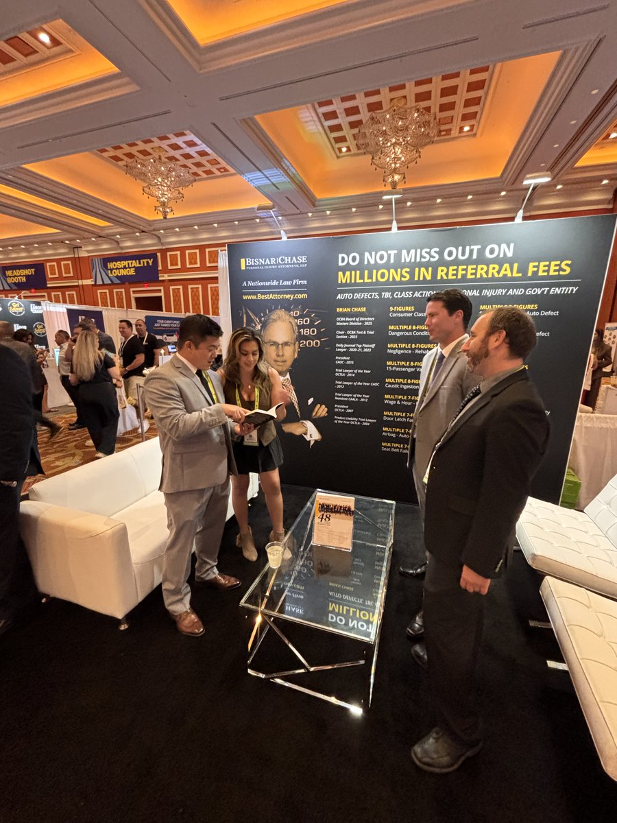 BisnarChase's tweet photo. Kicking off CAALA 2025! Hope to see you here; stop by our booth and say hello. Booth #531. #Vegas #CAALA https://t.co/7lxw56pvnF