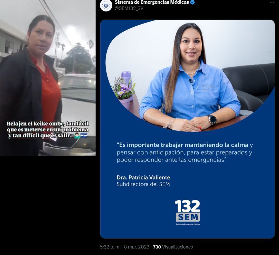 🇸🇻Guanakito (@guanakito_03) on Twitter photo Aquí está la señora que amenazo al salvadoreño creen que por tener un puesto de estos quieren ser altaneros señores del <a href="/SaludSV/">Ministerio de Salud</a> <a href="/FranAlabi/">Francisco Alabi 🇸🇻</a> <a href="/PNCSV/">PNC El Salvador</a> este tipo de gente si es así en l calle ya se imaginan como trata a los subalternos será parejo o solo de a pies Aquí está la señora que amenazo al salvadoreño creen que por tener un puesto de estos quieren ser altaneros señores del <a href="/SaludSV/">Ministerio de Salud</a> <a href="/FranAlabi/">Francisco Alabi 🇸🇻</a> <a href="/PNCSV/">PNC El Salvador</a> este tipo de gente si es así en l calle ya se imaginan como trata a los subalternos será parejo o solo de a pies