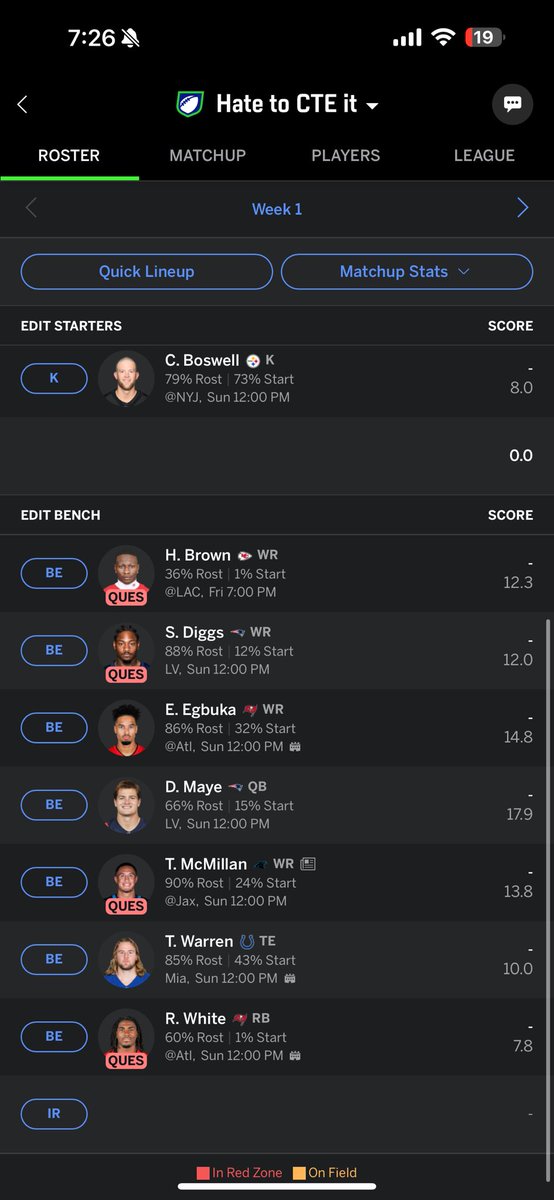 ryan_hesch's tweet photo. @WyattzWorId 10 Person, full PPR, 9th overall pick https://t.co/LIcEsbEnlX