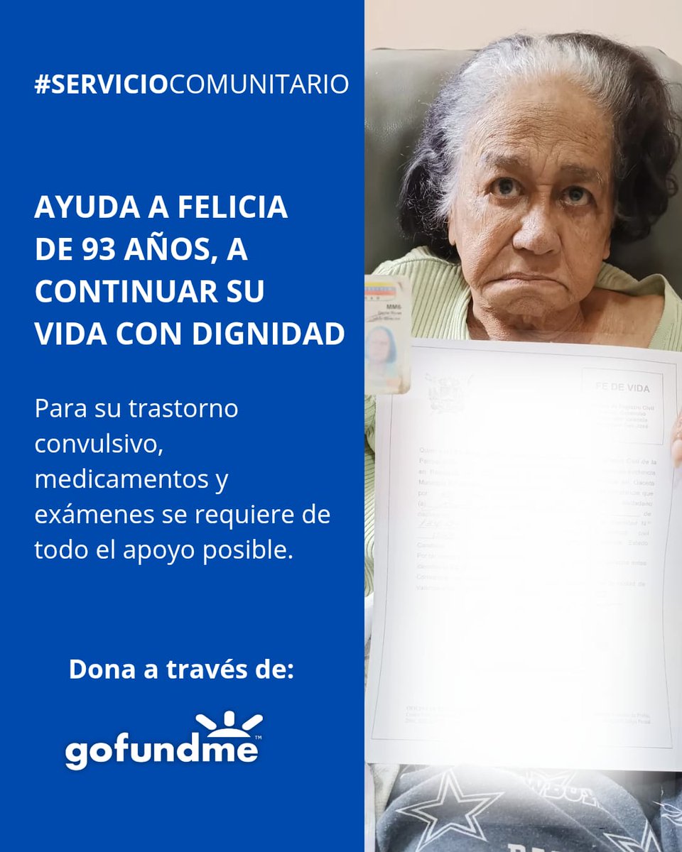 Apevex (@apevex) on Twitter photo Vamos a ayudar a la mamá del periodista Juan Carlos Colina, <a href="/VENPRENSA/">Venezolana de Prensa</a>. que enfrenta una batalla diaria contra un trastorno convulsivo severo. Su condición requiere medicamentos especializados, exámenes constantes y cuidados básicos. Gracias gofundme.com/f/fdk2ps-ayude… Vamos a ayudar a la mamá del periodista Juan Carlos Colina, <a href="/VENPRENSA/">Venezolana de Prensa</a>. que enfrenta una batalla diaria contra un trastorno convulsivo severo. Su condición requiere medicamentos especializados, exámenes constantes y cuidados básicos. Gracias gofundme.com/f/fdk2ps-ayude…