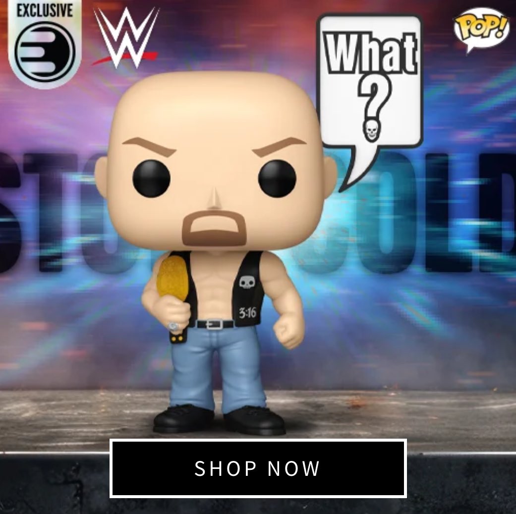 FunkoPOPsNews's tweet image. What?! Now no limit LE 9,500 Stone Cold Funko POP! Order up to 12 at a time ~
   Linky ~ fnkpp.com/EE
#Ad #WWE #StoneCold #FPN #FunkoPOPNews #Funko #FunkoPOP