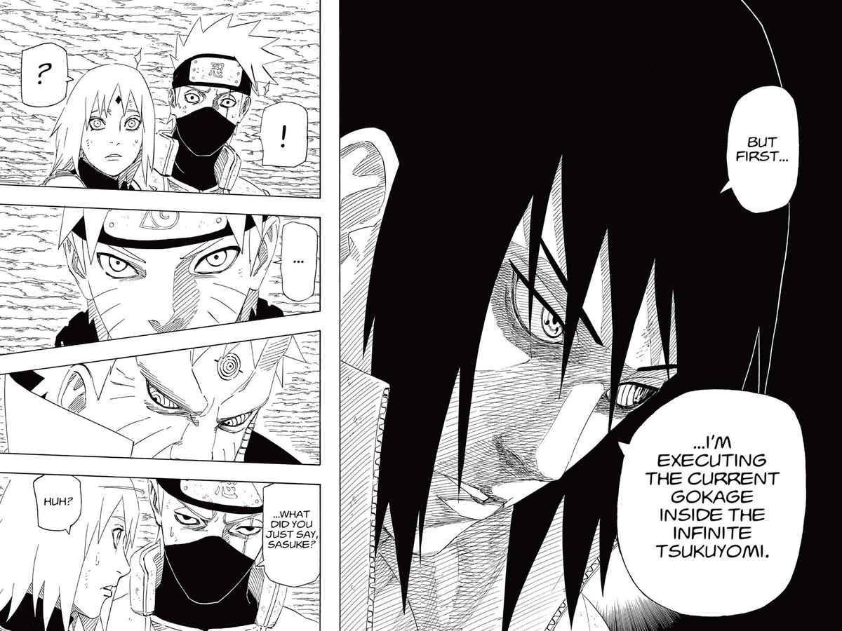 SasukeHieiLight's tweet photo. @NARUTO_kousiki The artwork, the timing &amp; his reasoning. It's perfect. https://t.co/xVYTMw4dch
