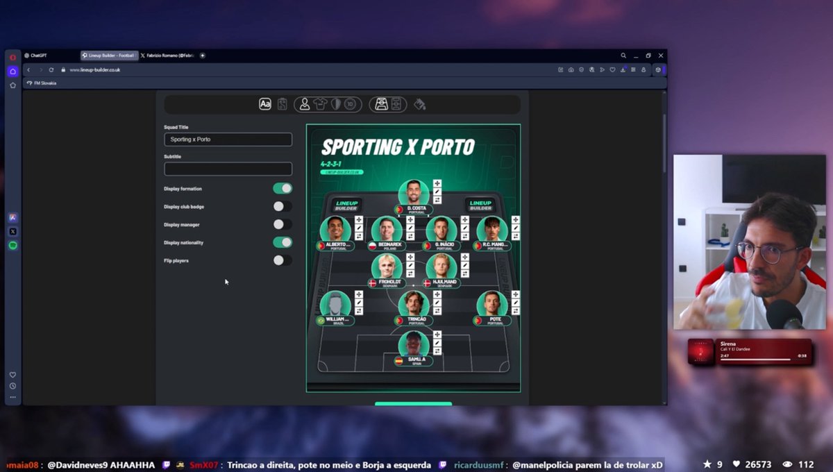 O 11 combinado (escolhido pelo público) para o clássico deste fim de semana. Esta stream tem ball knowledge ou tão todos washed?