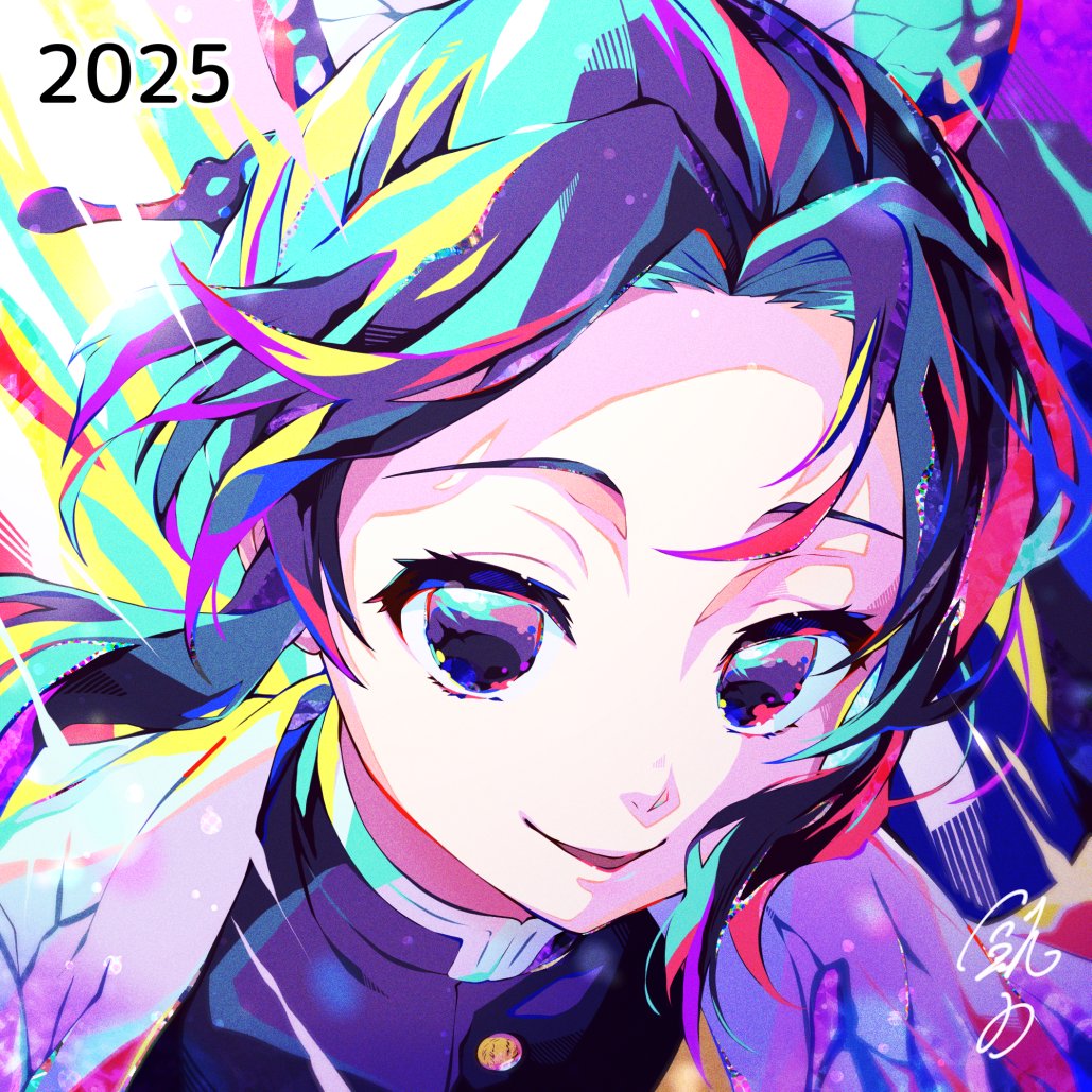 しのぶさん描いてから5年ほど経ったので描き直してみたらだいぶ違う！🦋
#鬼滅の刃