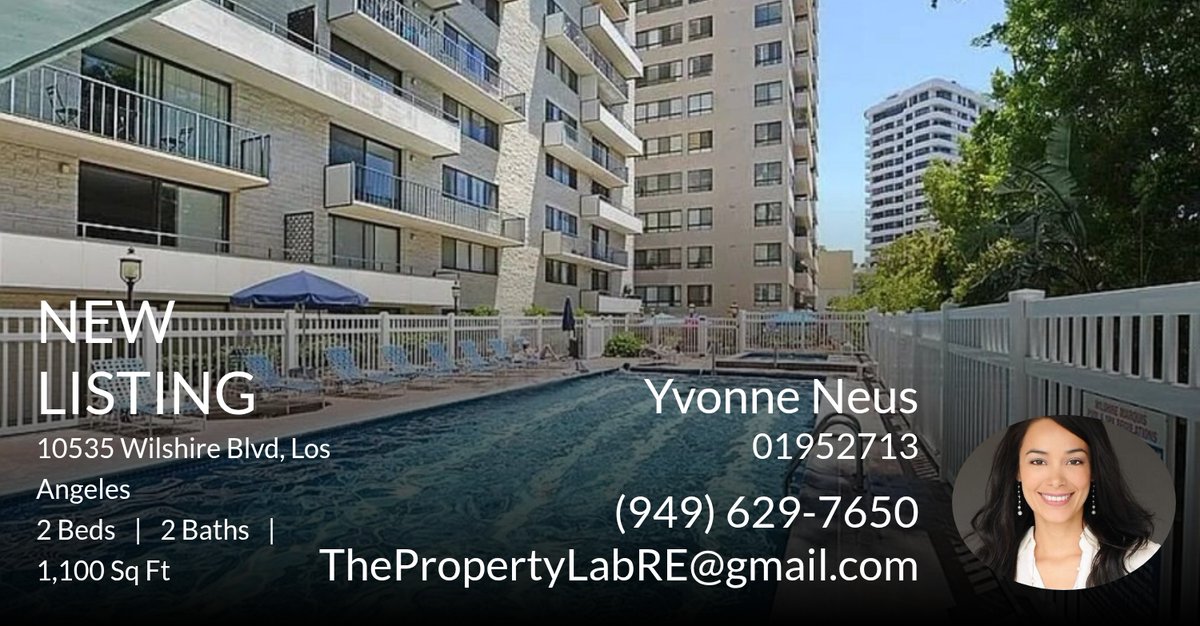 ThePropertyLab's tweet image. Make Your Appt Today - Contact Us at ThePropertyLabRE@gmail or 949-629-7650.  Thank you!

Make Your Appointment Today.
Send an Instant Msg &amp;amp; Call 949-629-7650
OR Email ThePropertyLabRE@gmail.com
Best, Yvonne &amp;amp; The TPL Team homeforsale.at/10535_WILSHIRE…