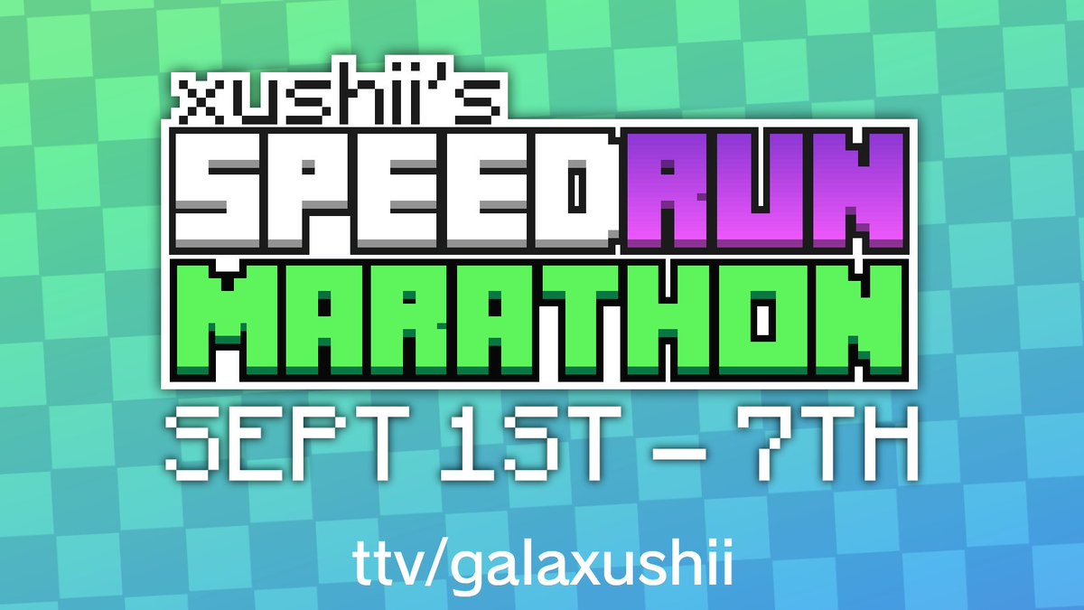 ⭐CAN I LEARN TO SPEEDRUN IN JUST ONE WEEK?⭐

EVERY DAY from the 1st-7th I'll be LIVE learning how to speedrun...

JOIN UP FOR PREDICTIONS, GUESTS, AND MORE
more info tomorrow, its gonna be crazy.
