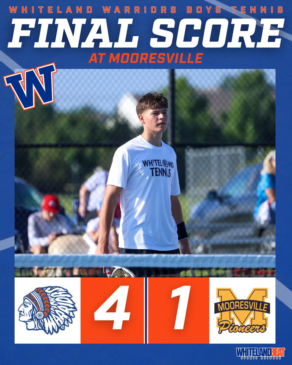 Whiteland Boys Tennis with another big conference win!
