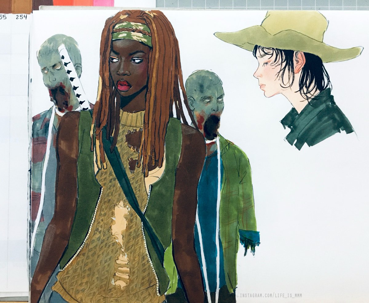 🧟‍♂️👸🏿🧟‍♂️ Michonne 

marker sketch
#TWD #TheWalkingDead #TheWalkingDeadfanart #CarlGrimes