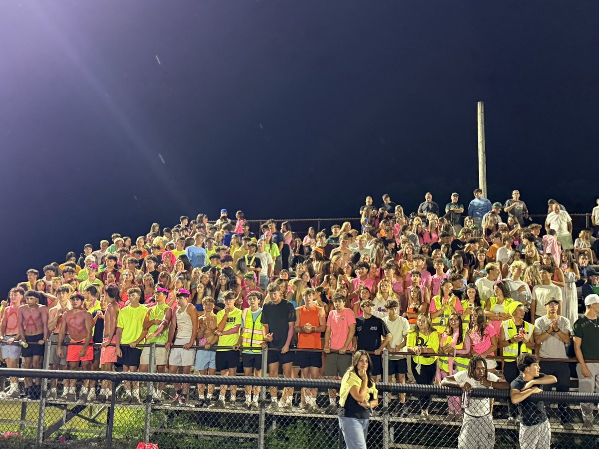 Big turnout from the Cougar Den for our Week 0 opener against Marlboro. #gocougars