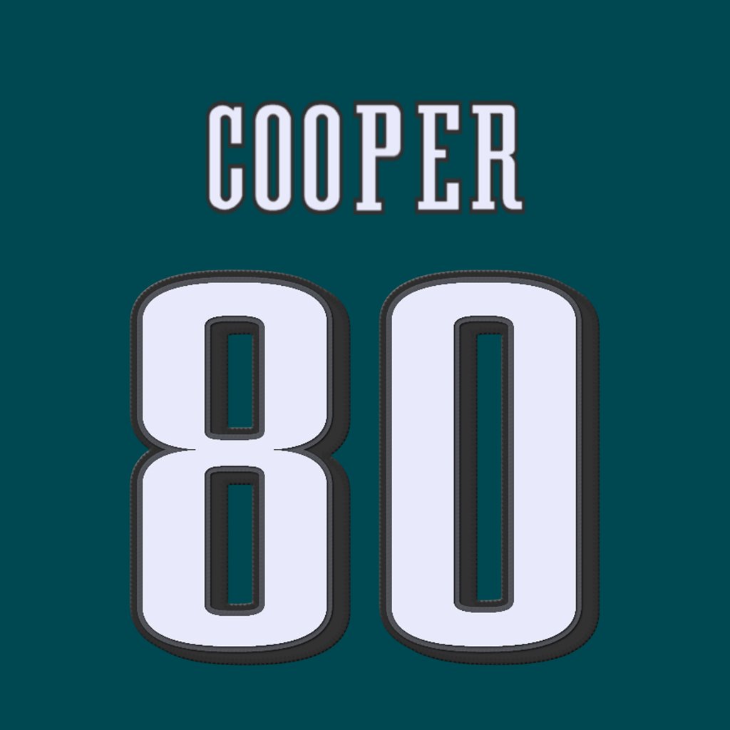Philadelphia Eagles WR Darius Cooper (@coop_dc314) is wearing