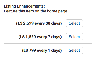 Did they increase Listing Enhacement prices in a very sneaky way? I swear this used to be the same prices but 7 / 15 / 30 days.