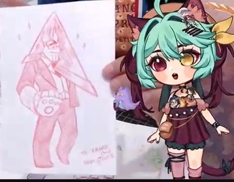 FanosSlap_Vt's tweet photo. As you see below @tiwicat is a German #Vtuber Cat. She is Cat. She is Baguette. She is sometimes Birb.  Ca-Caw!  These are all the #tiwillust #fan0sfans arts I could find. Chat Mascot,  Community Art 3 zoom, Pyramid Head Sketch. do not forget the PLATZ https://t.co/nSdMYflmup