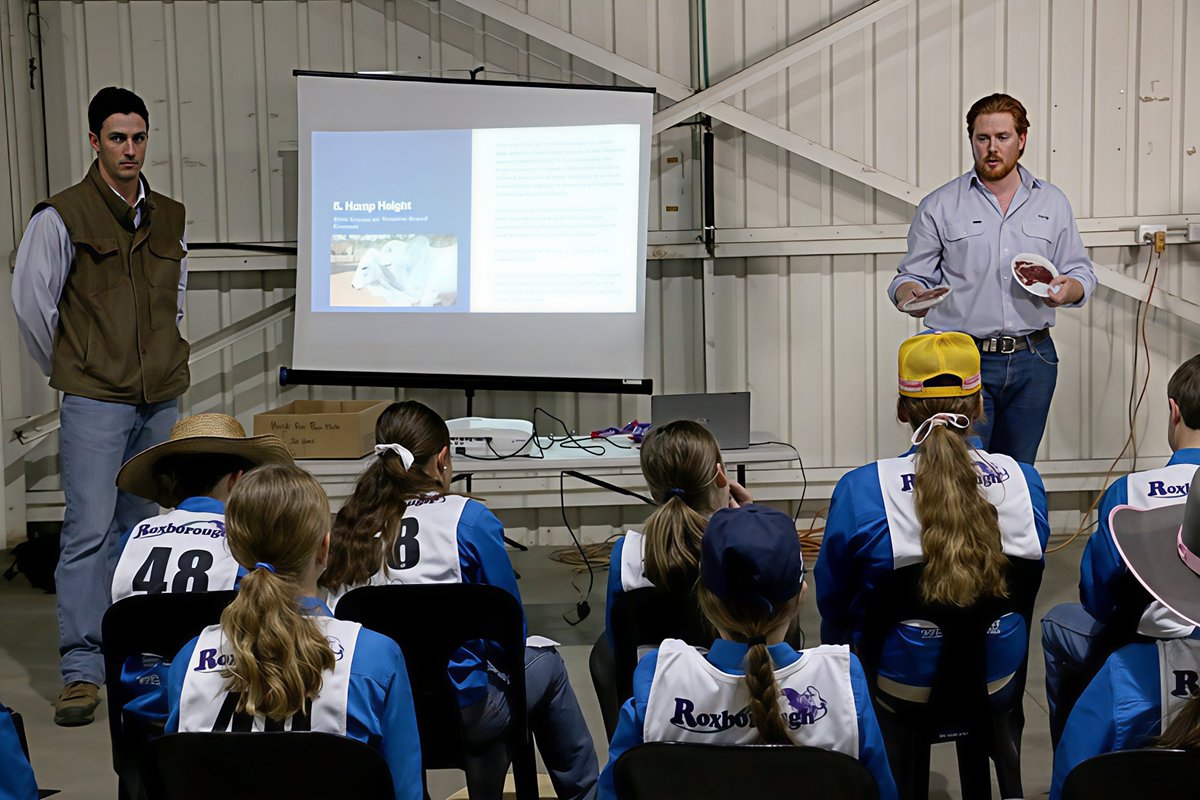 At the Junior Beef Show in Rockhampton, our team supported students exploring the beef industry. Ben Cumming &amp; Ben Mate shared insights on eating quality.  Two voices, one message: the future of beef is bright when we invest in the next generation. 
#JuniorBeefShow #BeefIndustry