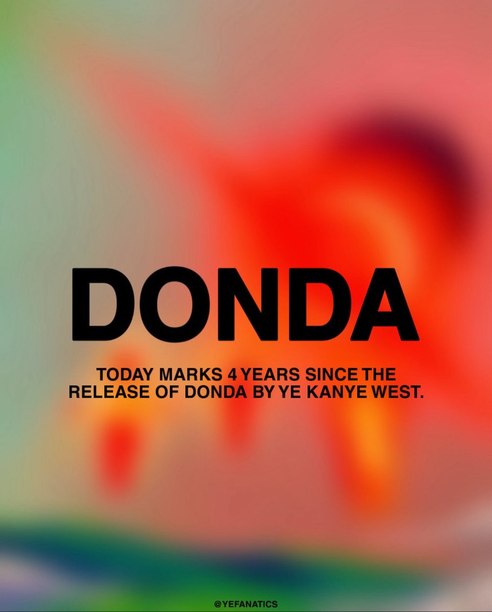 HAPPY BDAY DONDA ALBUM⬛️