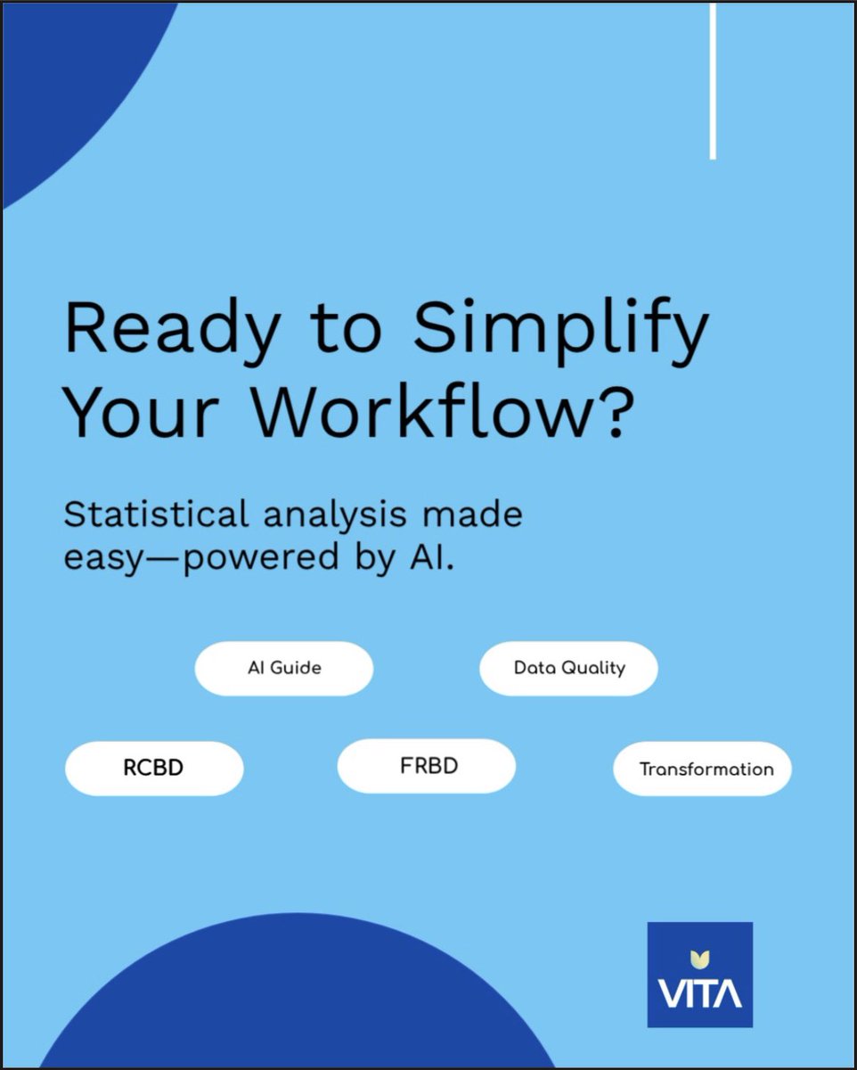 chloropy's tweet photo. AI didn’t take my job—I taught it to do the boring stuff.
Analyzing field trial data season after season can get repetitive. To make it easier, I built two web apps—VITA and INSIO—that handle the heavy lifting. #AI #statistics #agtech https://t.co/zHgX2Spr8e