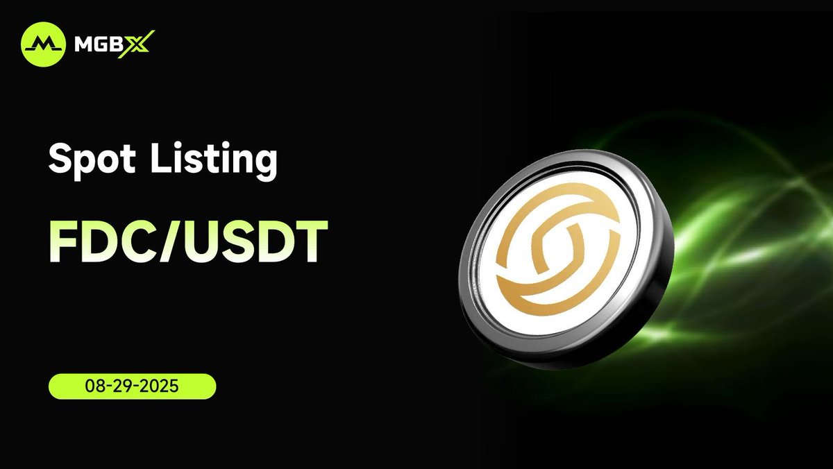 🎉 #MGBX Новые листинги спот-торговли

FDC/USDT

🚀 Депозит доступен: 2025-09-17 19:00（SGT）

📌 Торговля доступна: 2025-09-17 20:00（SGT）

👉 Подробнее: support.mgbx.com/hc/ru/articles…

#FDC #MGBXListing