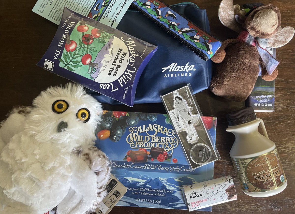 先日のアラスカ出張では、不可抗力とはいえ滞在が長引き、ご迷惑を掛けてしまった方々にこれからお土産を配ります

荷物のロストでアラスカ航空に酷い目に遭わされたと連続投稿しましたが、あれはネタですので、そんなに悪印象を持った訳ではありません

機会あればまた訪れたいです❣️